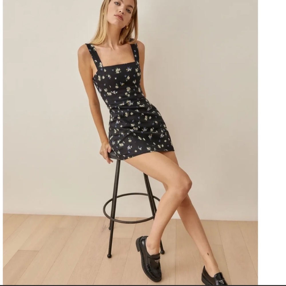 NWT Reformation Brigitte Linen Dress in Daisy